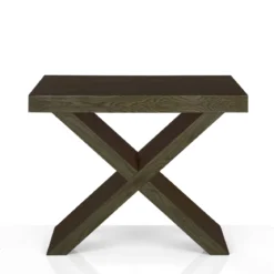Adelaide tavolo consolle allungabile grey wood legno grigio mdf melaminico h75 p45/95/145/195 l90 2-8 posti