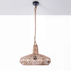 Aladin lampadario in rattan colore naturale d45xh40 cm
