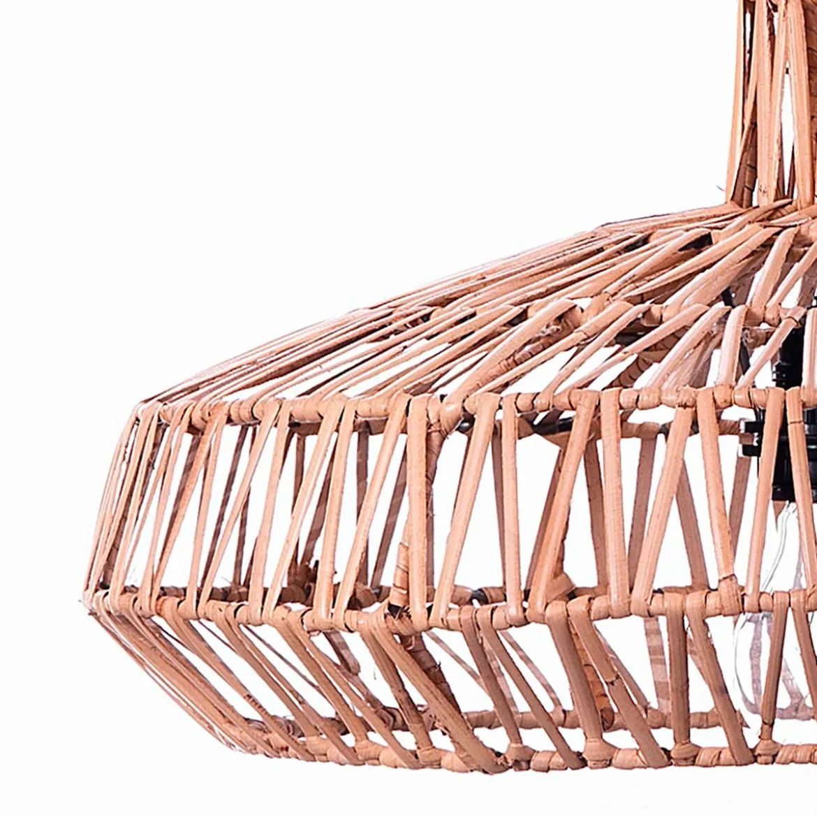 Aladin lampadario in rattan colore naturale d45xh40 cm