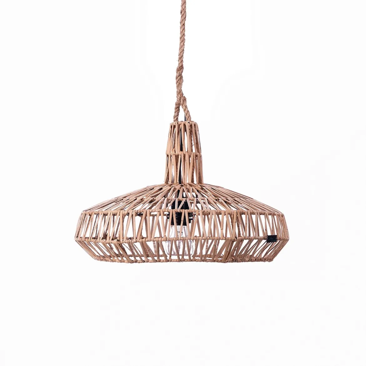 Aladin lampadario in rattan colore naturale d45xh40 cm