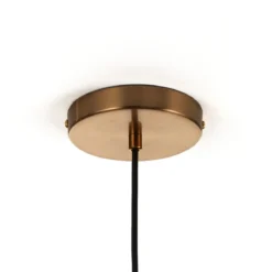 Alycia e lampadario in acciaio oro opaco e 3 sfere in vetro trasparente 115x10xh95-132 cm