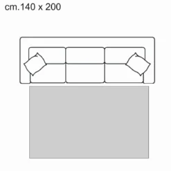 Ambience 07 tappeto cm 140 x 200 anallergico antiacaro antiscivolo