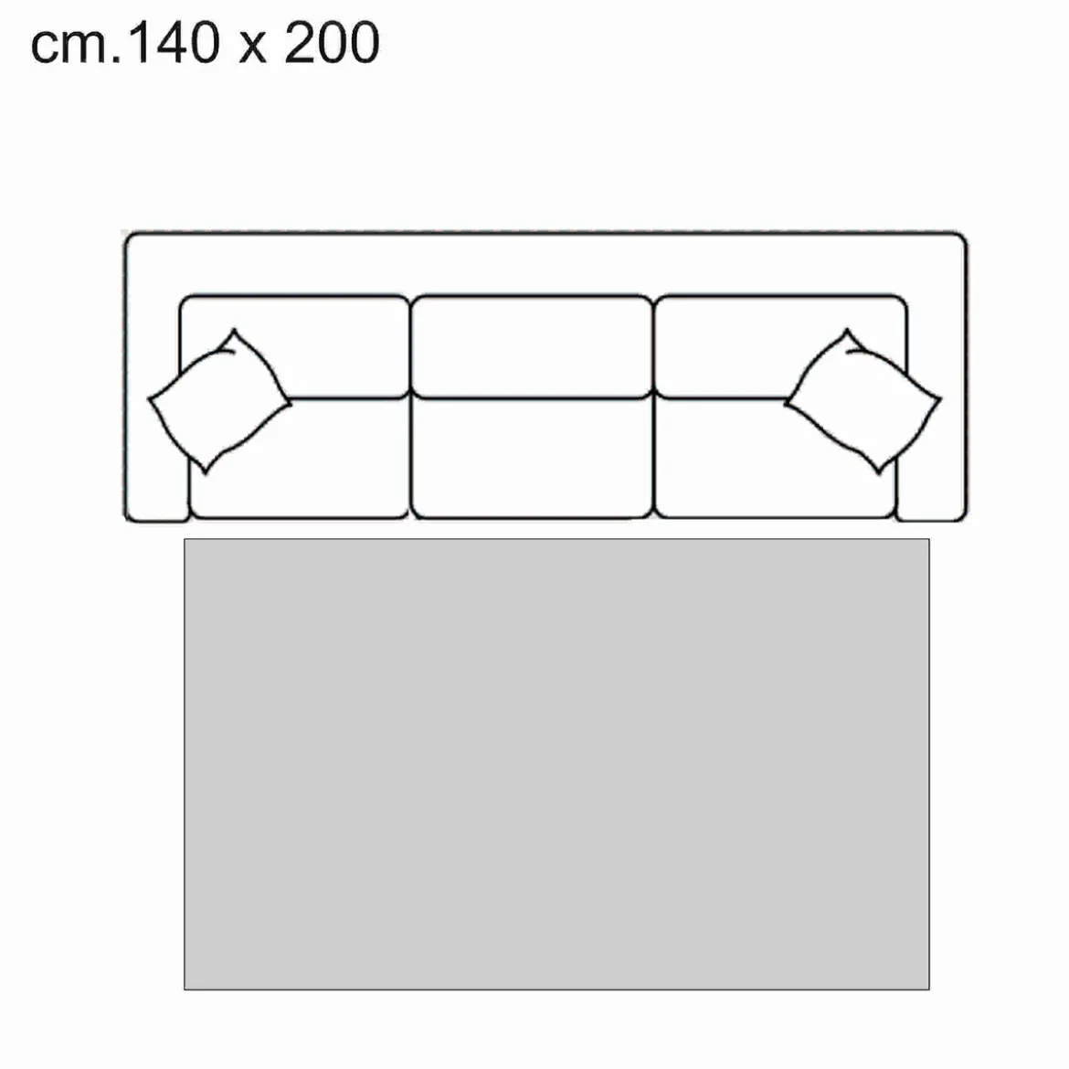 Ambience 07 tappeto cm 140 x 200 anallergico antiacaro antiscivolo