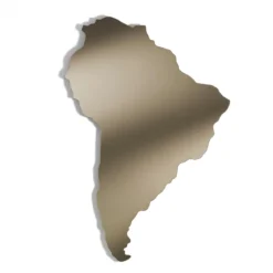 Amerika specchio da parete colore bronzo 60x80 cm