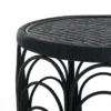 Anil tavolino da caffà in rattan nero d60xh45 cm