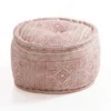 Arae pouf rotondo rosa rivestimento cotone 100% d45xh30 cm