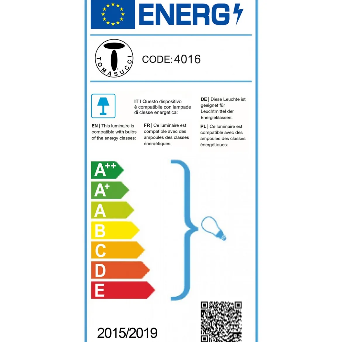 Arca lampada da terra in polipropilene bianco opaco e acciaio satinato d45 h145 cm