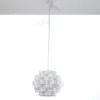 Arca lampadario in polipropilene bianco opaco con filo regolabile d40 h30 cm
