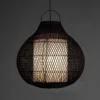 Aritha black lampadario da interno/esterno in lidi colore nero d60xh60 cm