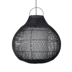 Aritha black lampadario da interno/esterno in lidi colore nero d60xh60 cm