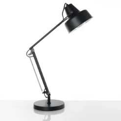 Ark lampada da tavolo in metallo verniciato nero opaco 21.5x45 h65 cm