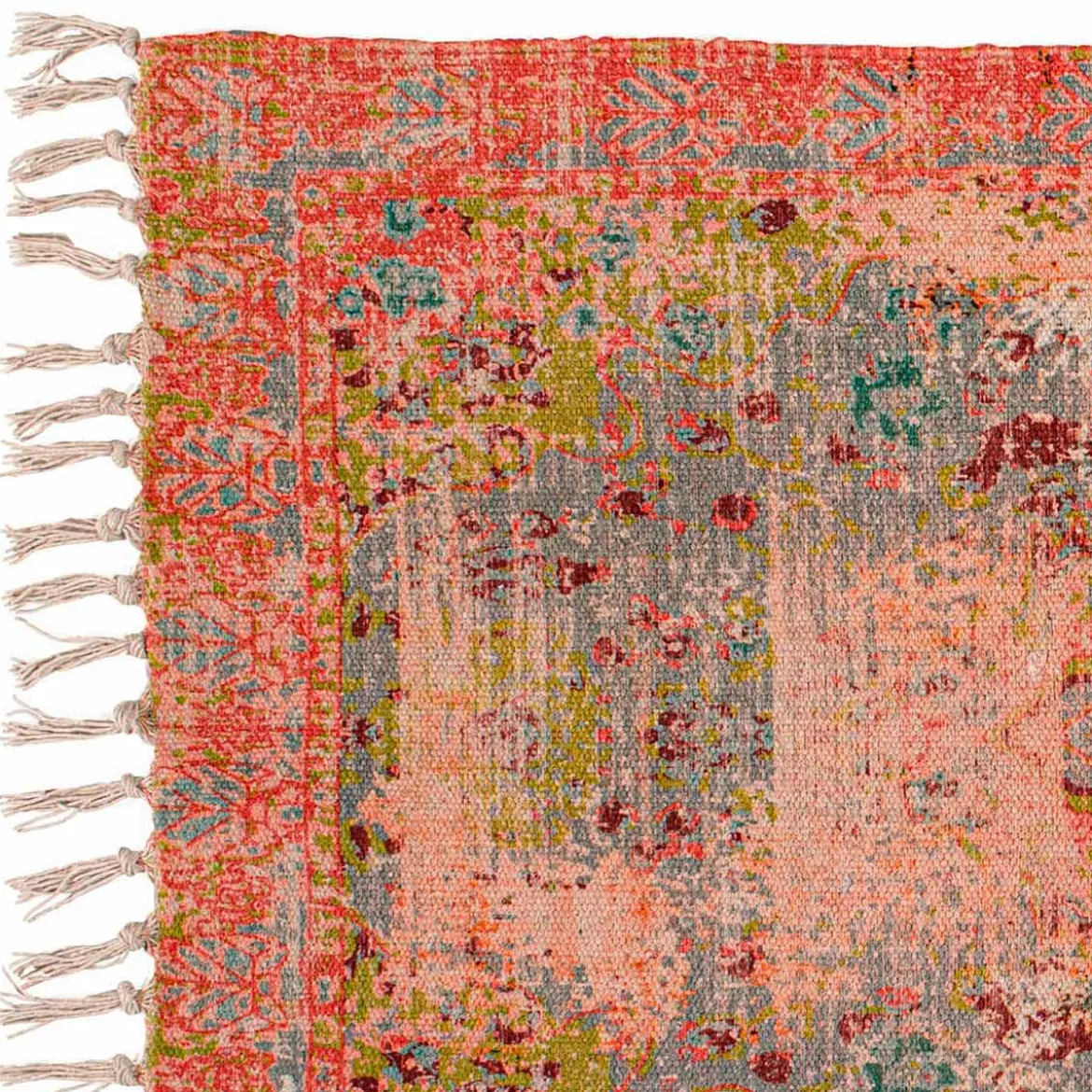 Artist tappeto bagno / scendiletto in cotone 100% con nappe 110x60 cm
