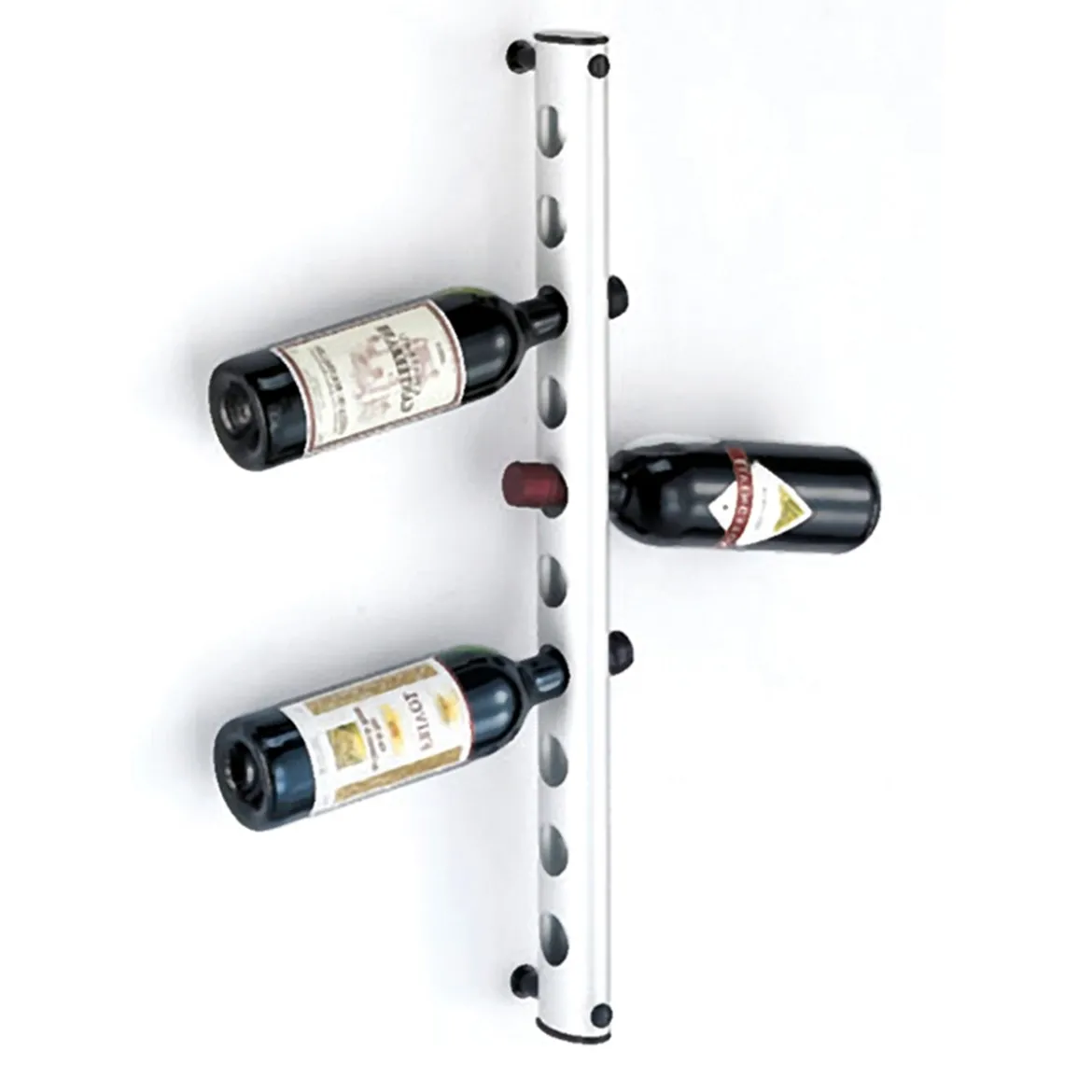 Artus porta 10 bottiglie alluminio cm h66 l4 p10