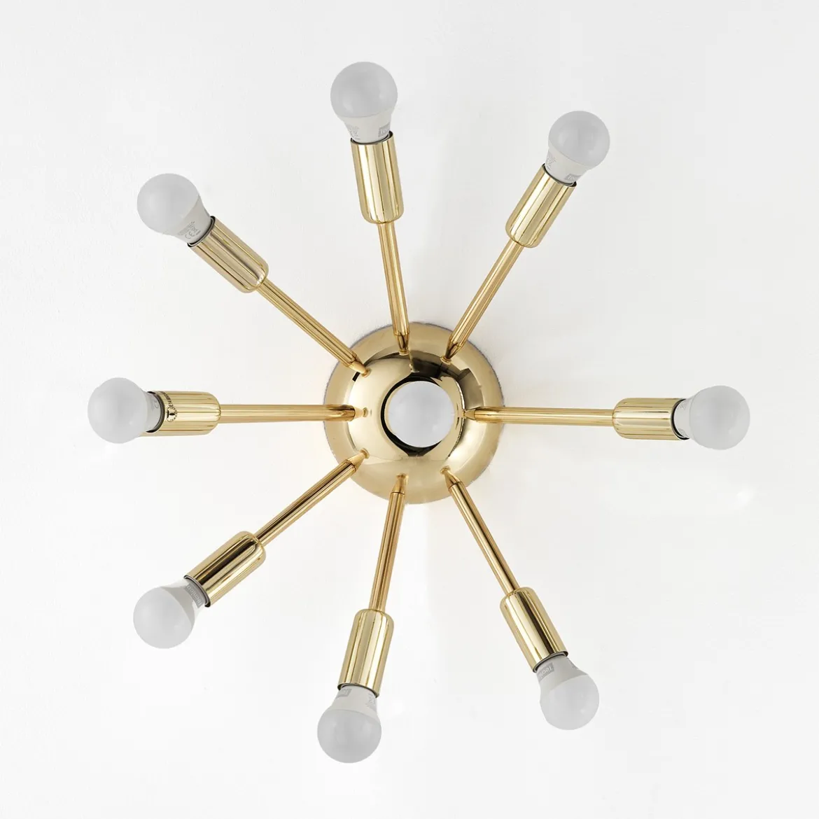 Astra lampadario / applique in metallo oro lucido d38 h29