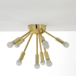 Astra lampadario / applique in metallo oro lucido d38 h29