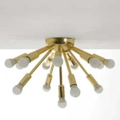 Astra lampadario / applique in metallo oro lucido d43 h29 cm