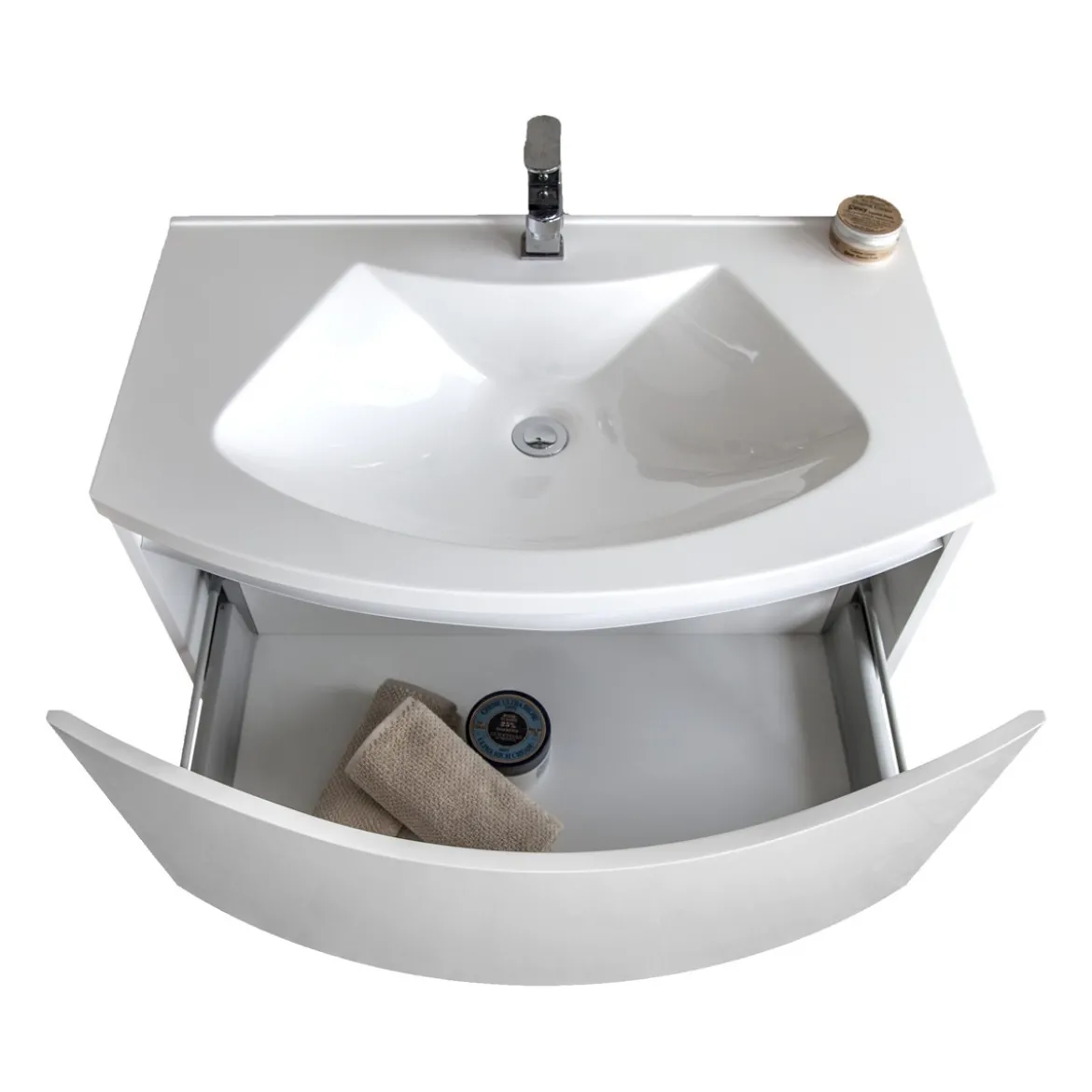 Bagno - base l80 con lavello e cestone 80x48xh43 cm