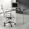 Bend Scrivania in Vetro Curvato spessore 12 mm, 126 x 70 x h 74 cm