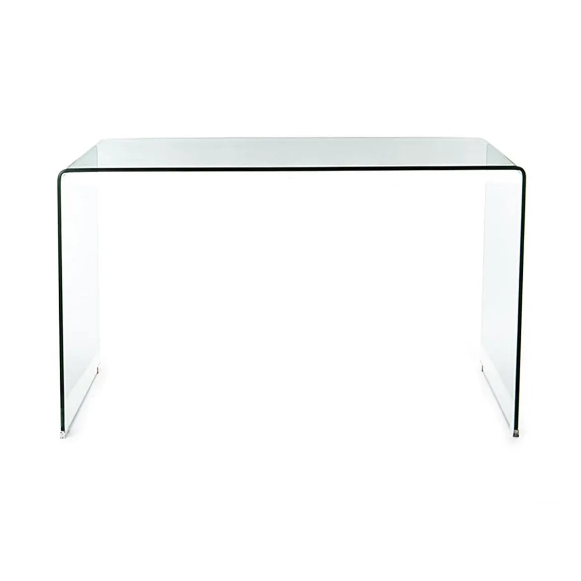Bend Scrivania in Vetro Curvato spessore 12 mm, 126 x 70 x h 74 cm