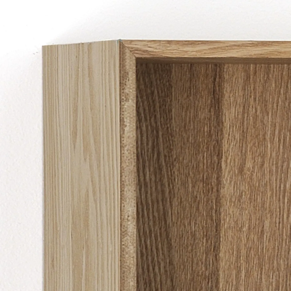 Billa mensola contenitore 1 vano impiallacciata rovere l20 p15 h20 cm