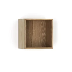 Billa mensola contenitore 1 vano impiallacciata rovere l20 p15 h20 cm