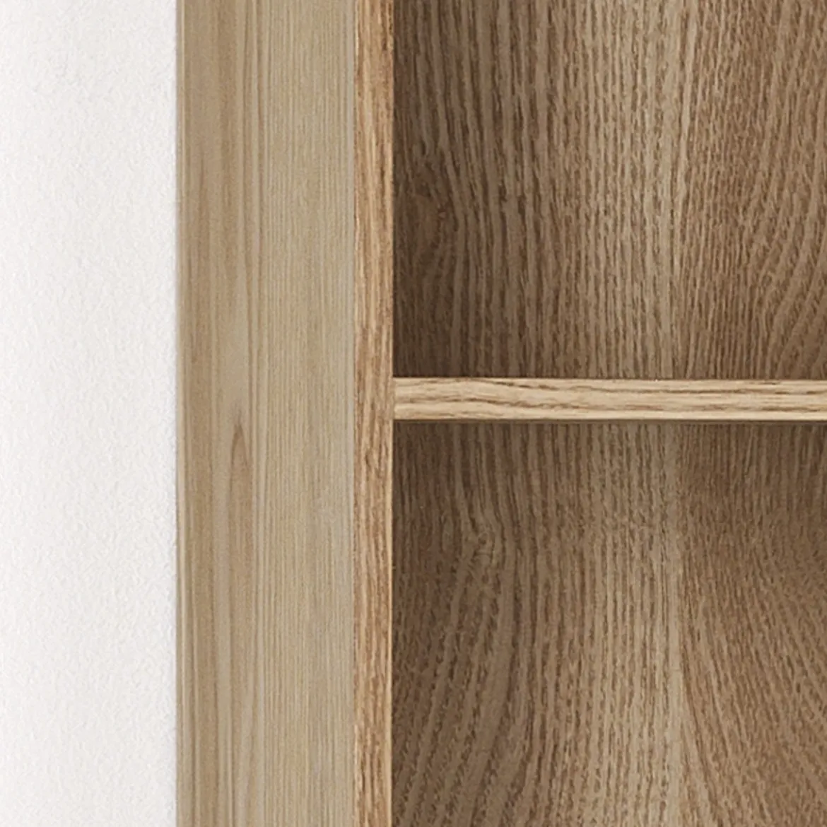 Billa mensola contenitore 3 vani impiallacciata rovere l90 p15 h20 cm