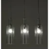 Bottles lampadario 3 luci in vetro trasparente filo regolabile d10 h34 cm