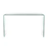 Bridg 125 consolle in vetro curvato 125x40xh70 cm