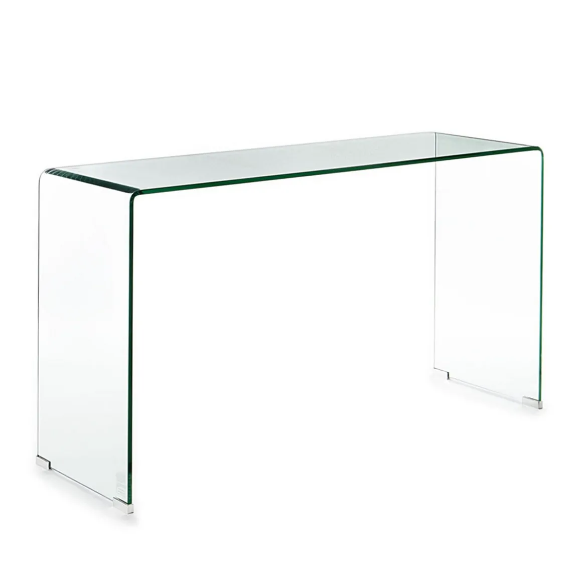 Bridg 125 consolle in vetro curvato 125x40xh70 cm