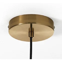 Brunch lampadario in metallo verniciato ottone con sfere in vetro d60 h60 cm