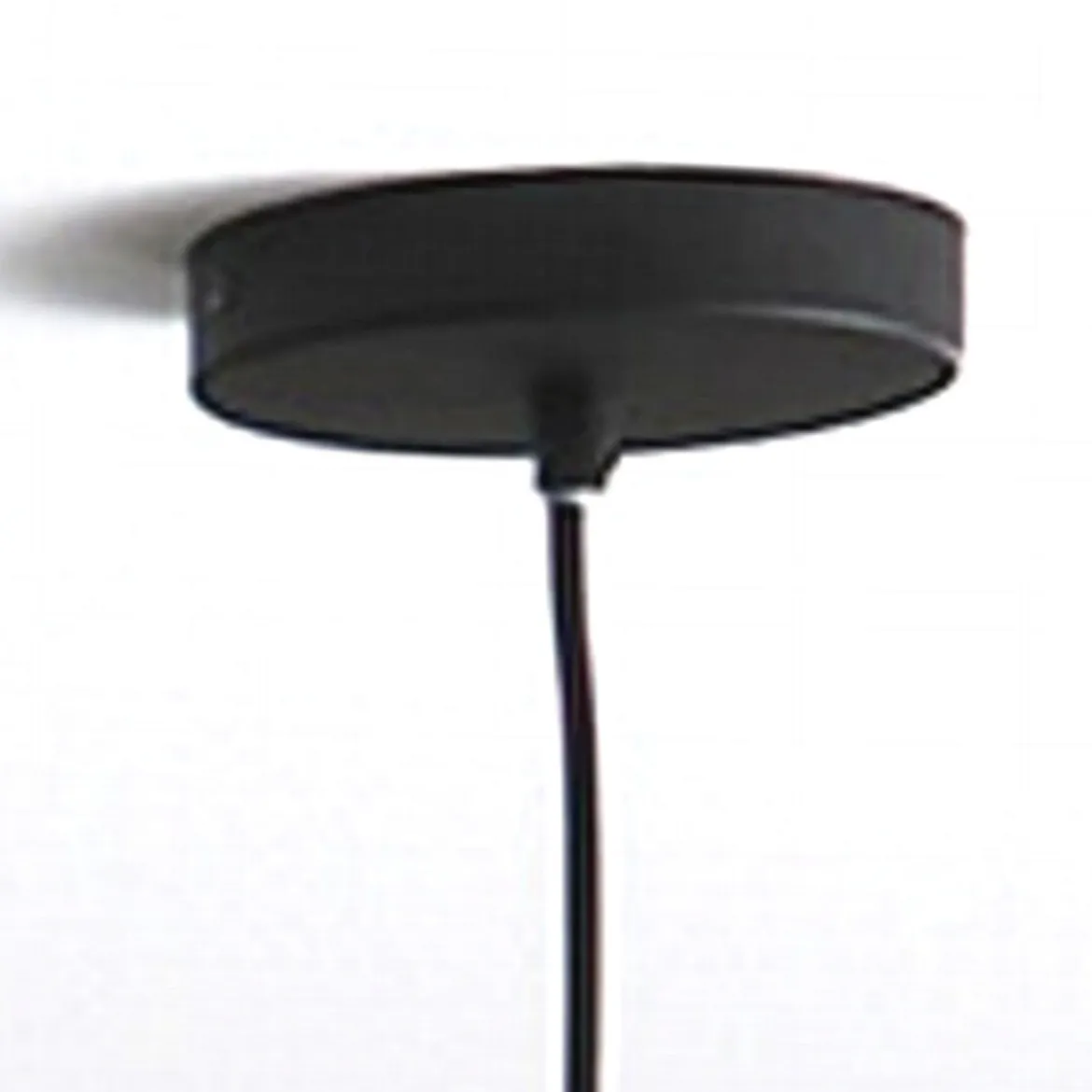 Cap lampadario in metallo nero opaco filo regolabile d34 h28 cm