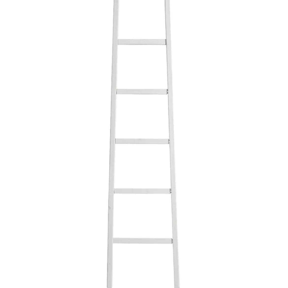 Carl scala decorativa porta asciugamani in legno laccato bianco opaco 38x3xh150 cm