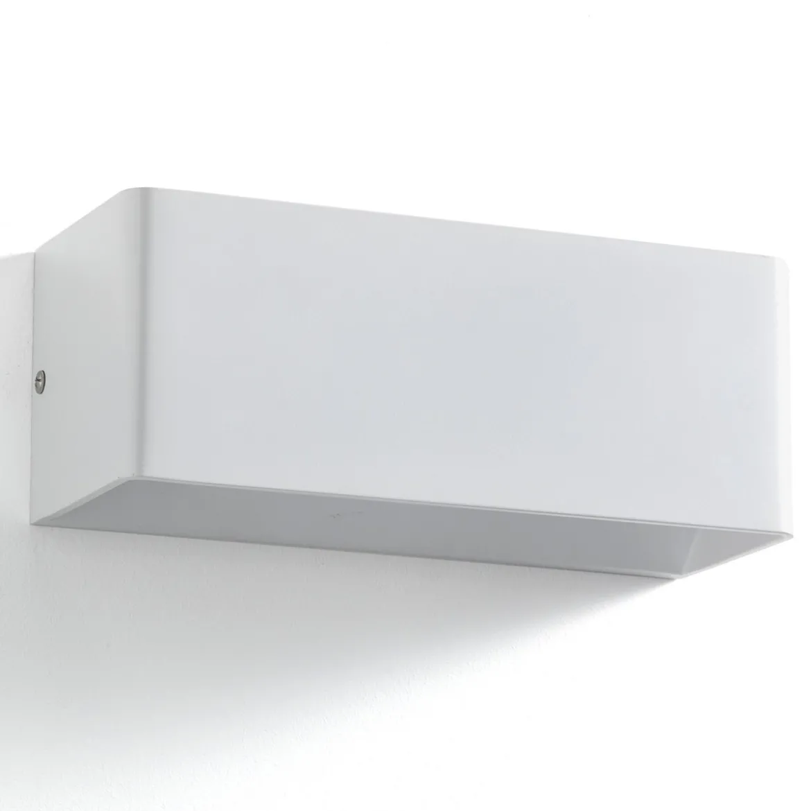 City big applique in alluminio bianco opaco 25x10 h10 cm