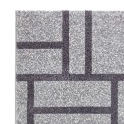 City grey black 09 tappeto bagno scendiletto cm 60 x 110