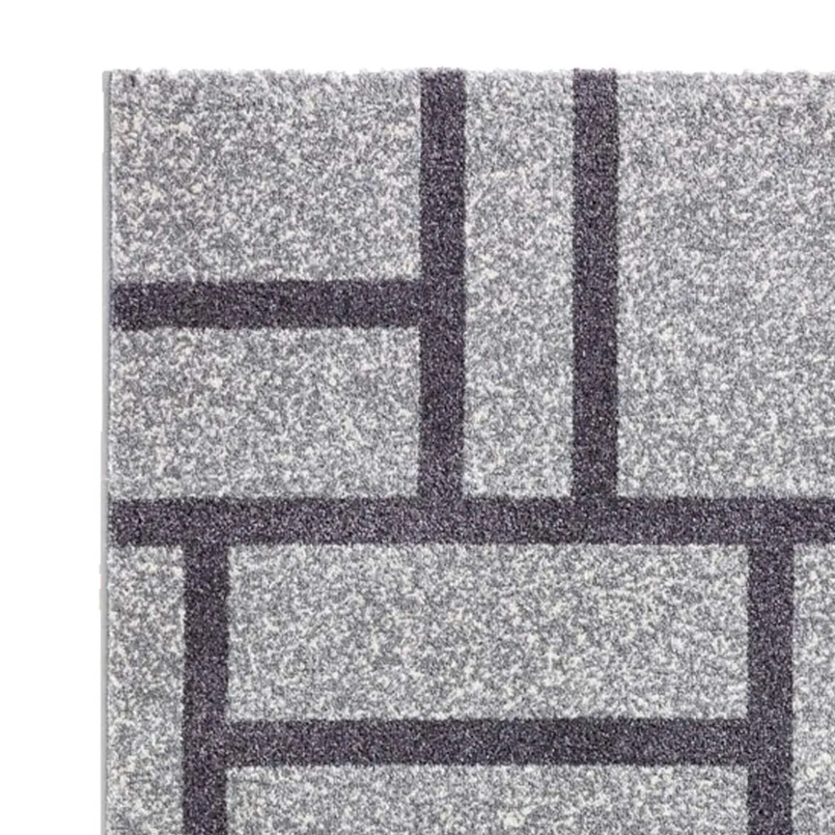 City grey black 09 tappeto bagno scendiletto cm 60 x 110
