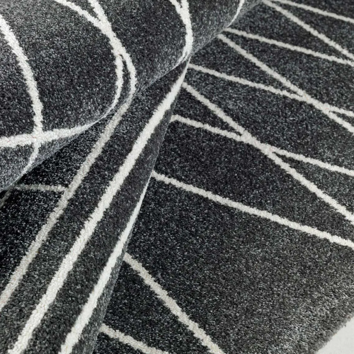 City grey black 13 tappeto bagno / scendiletto cm 60 x 110