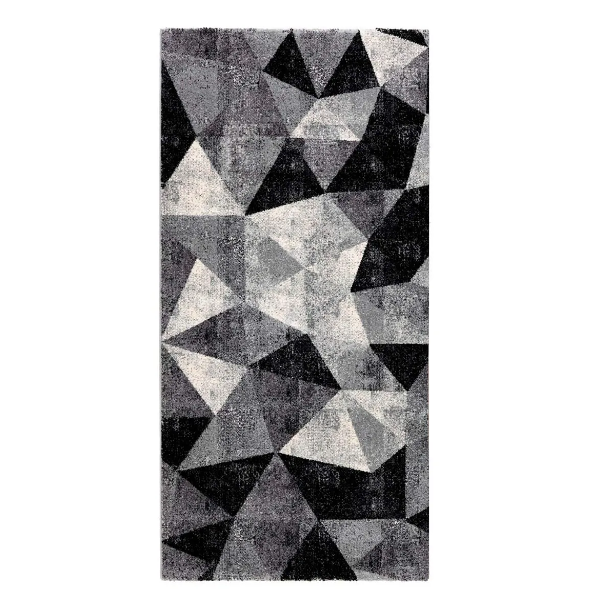 City grey black 02 tappeto corsia 100% polipropilene cm 80 x 150