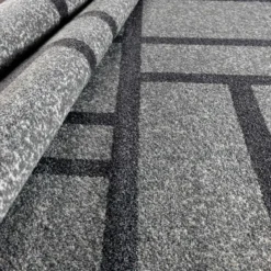 City grey black 10 tappeto corsia 100% polipropilene cm 80 x 150