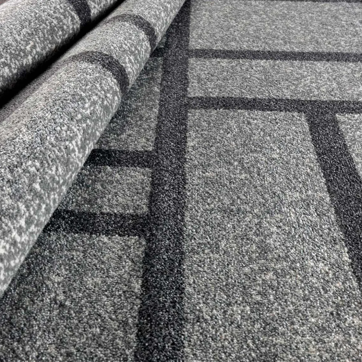 City grey black 10 tappeto corsia 100% polipropilene cm 80 x 150