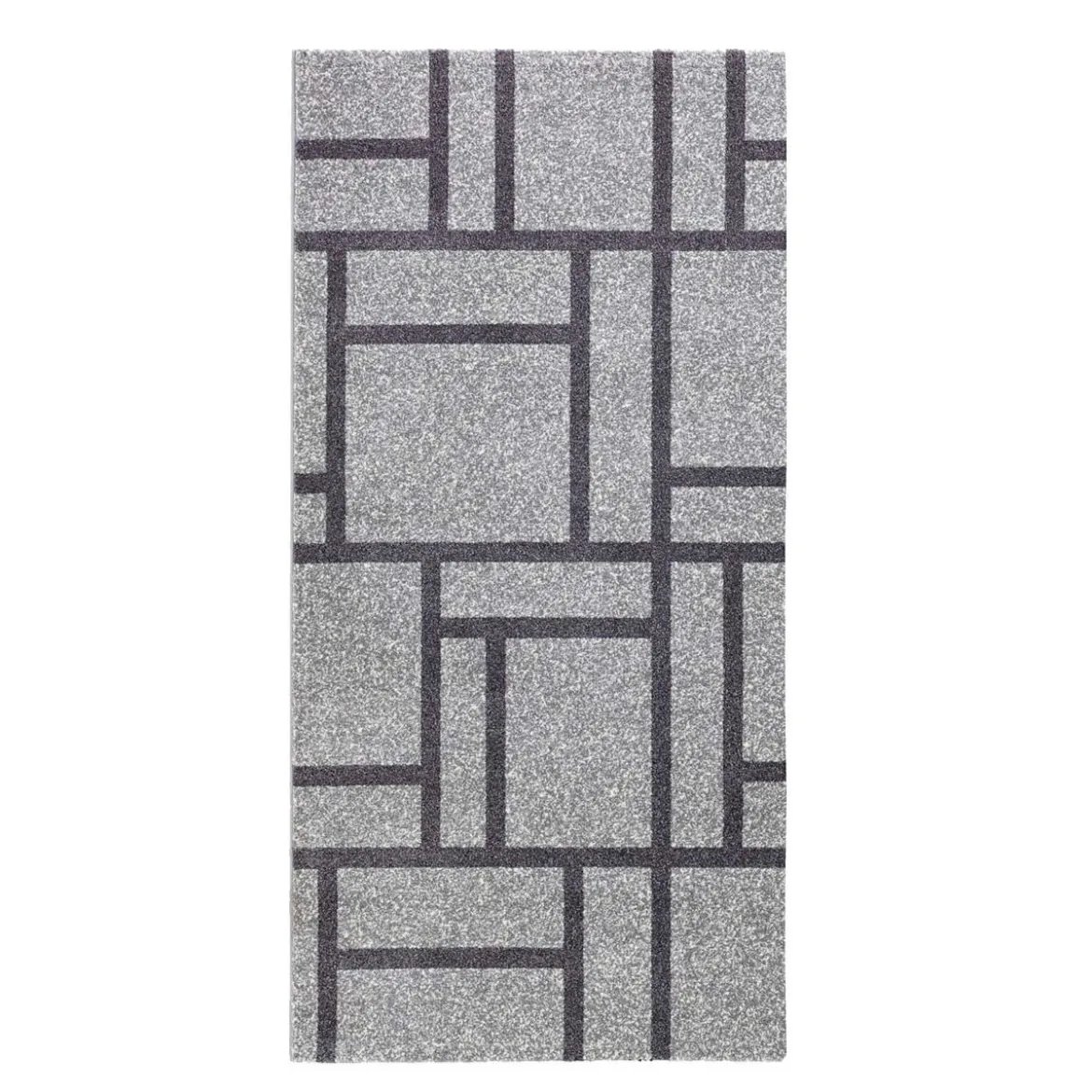 City grey black 10 tappeto corsia 100% polipropilene cm 80 x 150