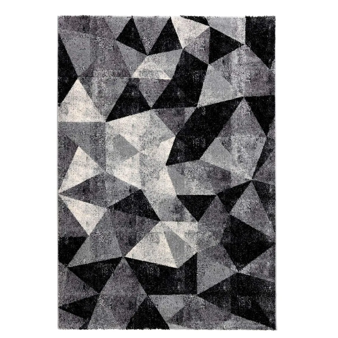 City grey black 03 tappeto 100% polipropilene cm 133 x 190