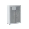Clarke cement mobile alto colonia cement 2 ante grigio cemento e finitura larice bianco 110x42xh144 cm