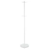 Creta appendiabiti in acciaio bianco opaco pomelli in acrilico trasparente h170xd34 cm