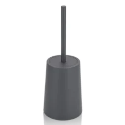 Cris portaspazzolino toilette in abs di colore grigio d13 h18/36.5 cm