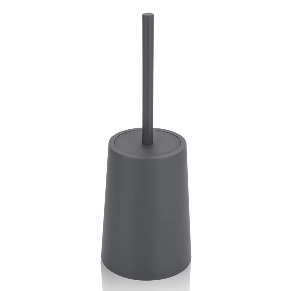 Cris portaspazzolino toilette in abs di colore grigio d13 h18/36.5 cm