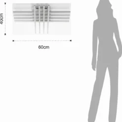 Cross white plafoniera / applique led in metallo bianco opaco 60x40 h13 cm