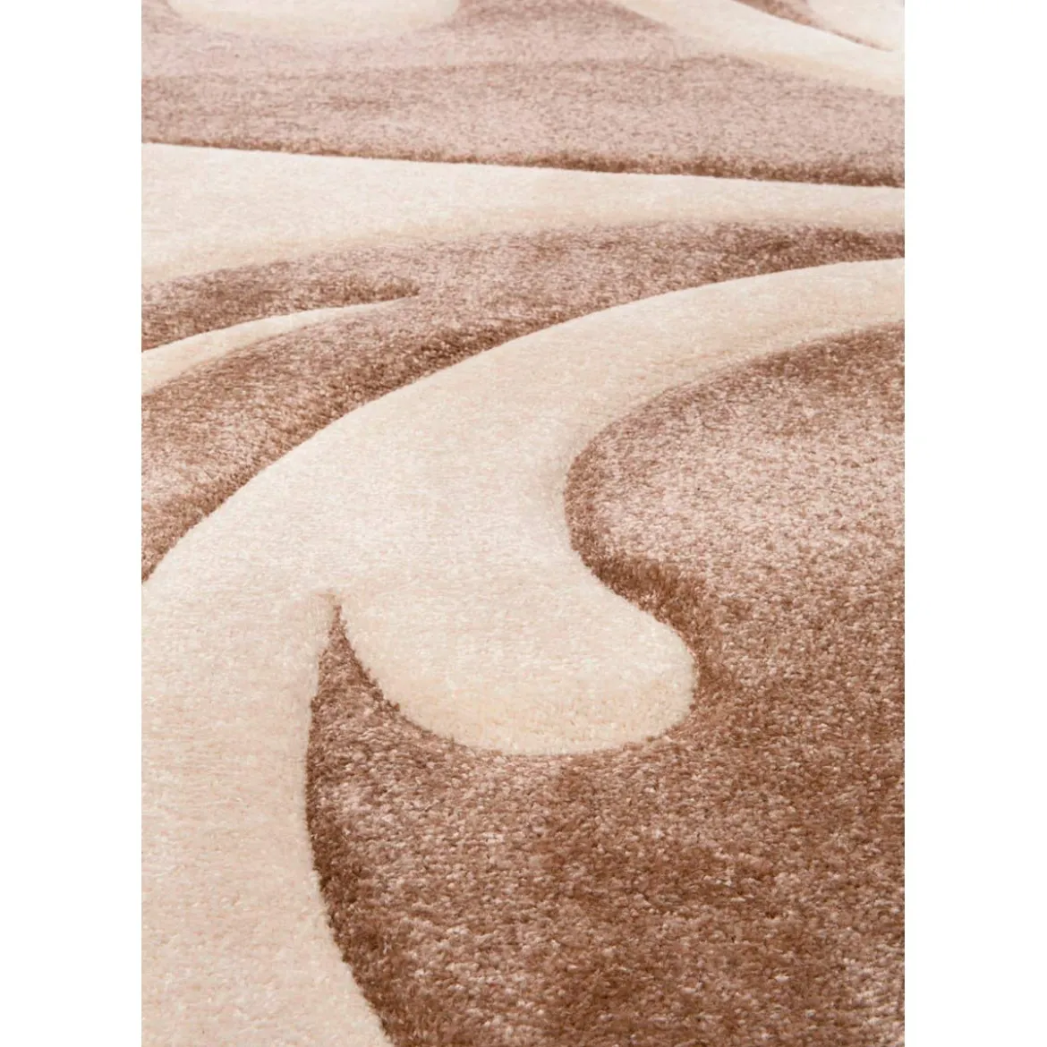Damasko cream tappeto intagliato a mano 140 x 190 cm