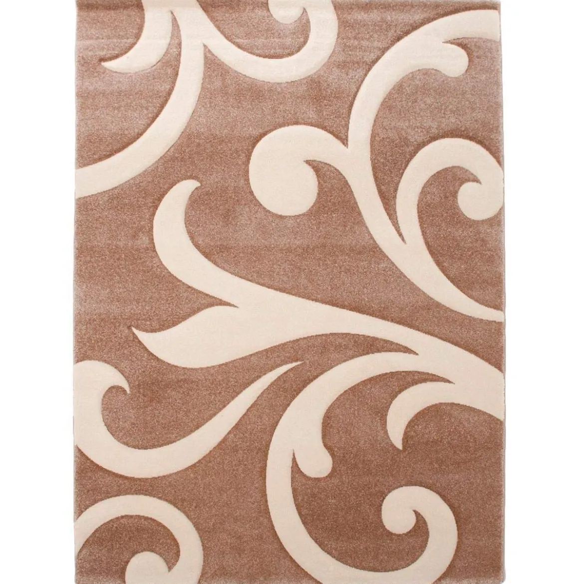 Damasko cream tappeto intagliato a mano 140 x 190 cm