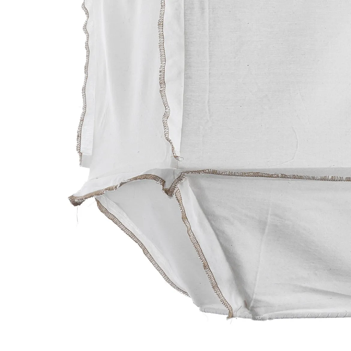Datu lampadario in cotone bianco naturale per interno/esterno 40x40xh55 cm