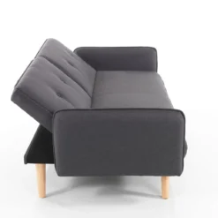 Dede divano - letto schienale reclinabile 3 posizioni (divano / relax / letto) tessuto di colore grigio l190 p90 h80